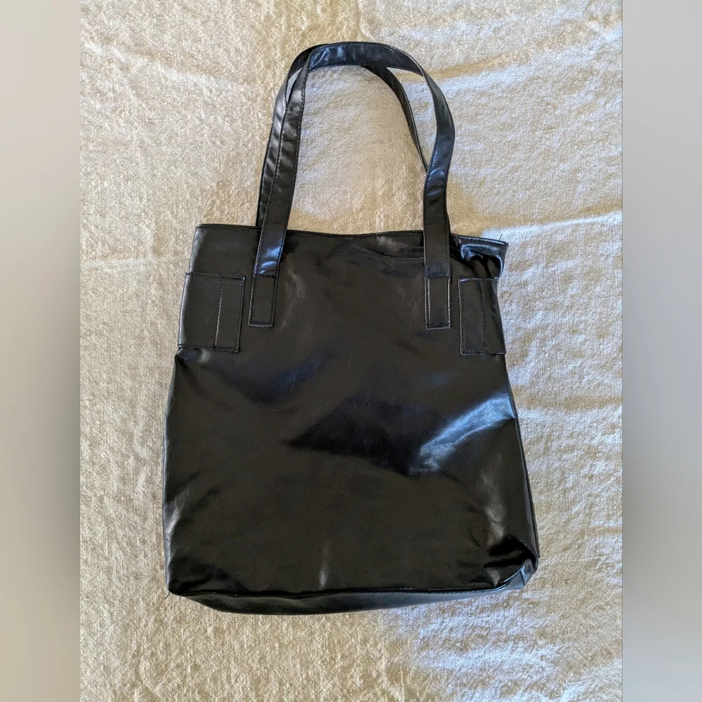 Chateau Glossy Black Tote Bag - Picture 2 of 2
